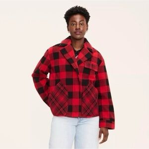 Woolrich Red and Black Plaid Jacket